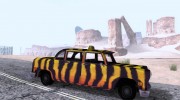 Zebra Cab из Vice City для GTA San Andreas миниатюра 5