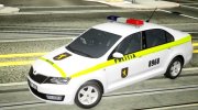 2016 Skoda Rapid - Police Republic Moldova para GTA San Andreas miniatura 4
