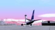 Boeing 757-200 United Airlines para GTA San Andreas miniatura 3