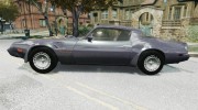 1980 Pontiac Turbo TransAm для GTA 4 миниатюра 2