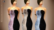 Holidays Glitter Dress for Sims 4 miniature 1