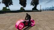 Мотоцикл из Трон (красный неон) для GTA 4 миниатюра 1