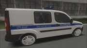 Fiat Doblo Van 2009 Полиция para GTA San Andreas miniatura 2