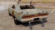 Dodge Charger RT 1969 ржавый v1.1 для GTA 4 миниатюра 3