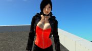 Ada Wong Sexy Jacket Corset для GTA San Andreas миниатюра 6