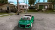 Audi R8 V10 Spyder 5.2. FSI for GTA San Andreas miniature 1
