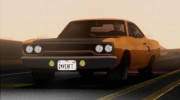 1970 Plymouth Road Runner Fast and Furious 7 Edition для GTA San Andreas миниатюра 1