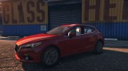 2015 Mazda 3 Hatchback для GTA 5 миниатюра 3