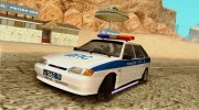 Ваз 2114 Полиция ДПС для GTA San Andreas миниатюра 1