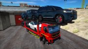 Volvo FMX Euro 5 Car carrier with full trailer para GTA San Andreas miniatura 2