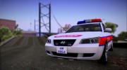 2006 Hyundai Sonata NF Hong Kong Police для GTA San Andreas миниатюра 4