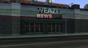 Здание WEAZEL News вместо Interglobal Television для GTA San Andreas миниатюра 2