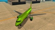 Airbus A-320 S7Airlines для GTA San Andreas миниатюра 1