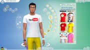 Футболки Social Media Male T-Shirt for Sims 4 miniature 7