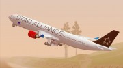 Airbus A330-300 Scandinavian Airlines SAS Star Alliance Livery para GTA San Andreas miniatura 19