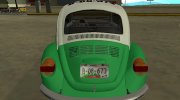 Volkswagen Beetle 1994 Taxi do México for GTA San Andreas miniature 7