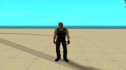 Postal dude в черной майке for GTA San Andreas miniature 2