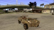 Volkswagen тип 166 (SCHWIMMWAGEN KTZ 120 K2S) пустынный для GTA San Andreas миниатюра 3