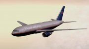 Boeing 767-200 United Airlines для GTA San Andreas миниатюра 7