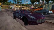 Aston Martin One-77 Red and Black для GTA San Andreas миниатюра 4