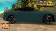 Dodge Charger SRT8 2012 TT Black Revel para GTA 3 miniatura 3