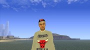 Парень в кофте Chicago Bulls для GTA San Andreas миниатюра 1
