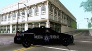Dodge Charger SRT 8 2006 Policia Federal Mexicana для GTA San Andreas миниатюра 4