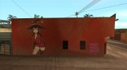 Mural Megumin Konosuba для GTA San Andreas миниатюра 3