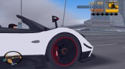 Pagani Zonda Cinque Roadster 2010 для GTA 3 миниатюра 5
