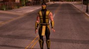 Mortal Kombat X Klassic Scorpion для GTA San Andreas миниатюра 2