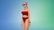 Ruffle Bikini para Sims 4 miniatura 4