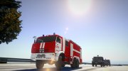 КамАЗ- 65224 Пожарный компании Rosenbauer для GTA San Andreas миниатюра 1