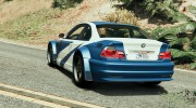 BMW M3 GTR E46 \Most Wanted\ 1.3 для GTA 5 миниатюра 3