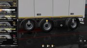 Реалистичные шины трейлера для Euro Truck Simulator 2 миниатюра 2