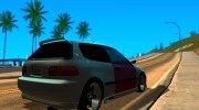 Honda Civic Hellaflush для GTA San Andreas миниатюра 4