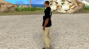 Черная футболка TAEKWON-DO ITF для GTA San Andreas миниатюра 2