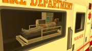 GTA V Vapid Sadler Ambulance para GTA San Andreas miniatura 3