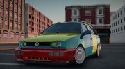 1998 Volkswagen Golf MK3 Variant Harlequin Edition para GTA San Andreas miniatura 4