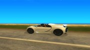 Bugatti Chiron Spyder 2017 для GTA San Andreas миниатюра 6