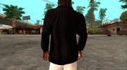 Стильная черная военная куртка para GTA San Andreas miniatura 2