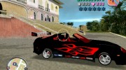 Toyota Supra Black para GTA Vice City miniatura 2