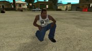 Белая майка «Мурзик» para GTA San Andreas miniatura 3