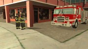 Реалистичная пожарная станция в Лос Сантосе для GTA San Andreas миниатюра 1