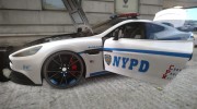 Aston Martin Vanquish NYPD для GTA 4 миниатюра 5