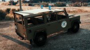 Land Rover Defender 110 Armée de Terre VIGIPIRATE for GTA 5 miniature 3