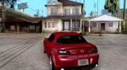 Mazda RX8 для GTA San Andreas миниатюра 3