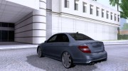 Mercedes-Benz C63 Dub для GTA San Andreas миниатюра 2