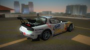 Mazda RX-7 FD3S RE Amemiya (Racing Car Arial) para GTA Vice City miniatura 3