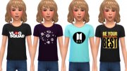 Snazzy Tee Shirts For Kids para Sims 4 miniatura 4