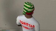 Новогодняя шапка v1 для GTA San Andreas миниатюра 6